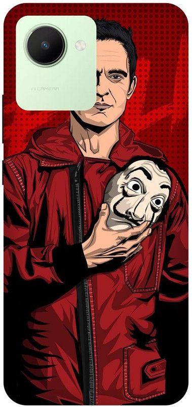 FRONK Back Cover for realme C30s, RMX3690, BERLIN, MONEY, HEIST, ACTOR  (Red, Hard Case, Pack of: 1)