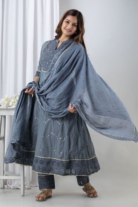 Women Kurta and Dupatta Set Pure Cotton