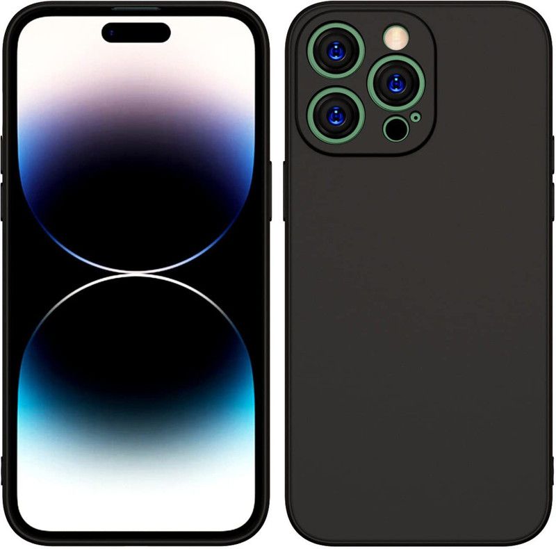 ECMERED Back Cover for iPhone 14 Plus  (Black, Matte Finish, Pack of: 1)