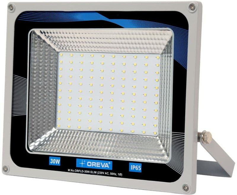 OREVA ORFLD 30 Watts Flood Light Outdoor Lamp  (Silver)