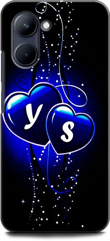 WallCraft Back Cover for Realme C33, RMX3624 Y S, Y LOVES S, NAME, ALPHABET, YS LOVE, HART, BLUE  (Multicolor, Dual Protection, Pack of: 1)