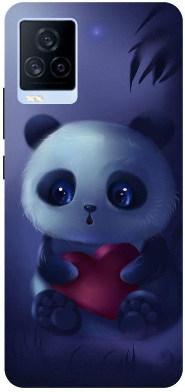 THE NARAYANA COLLECTIONS Back Cover for IQOO 7- V2049A-CUTE,PANDA,CARTOON,TEDDY,BEAR  (Multicolor, Hard Case, Pack of: 1)