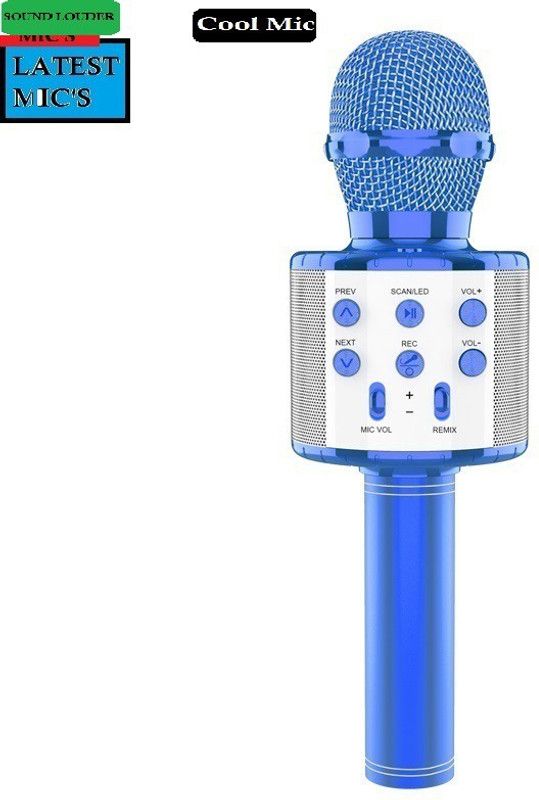 jorugo S2476 MAX WS858MICROPHONE Handheld MIC& SPEAKER COLOR MAY VARY (PACK OF 1) Microphone