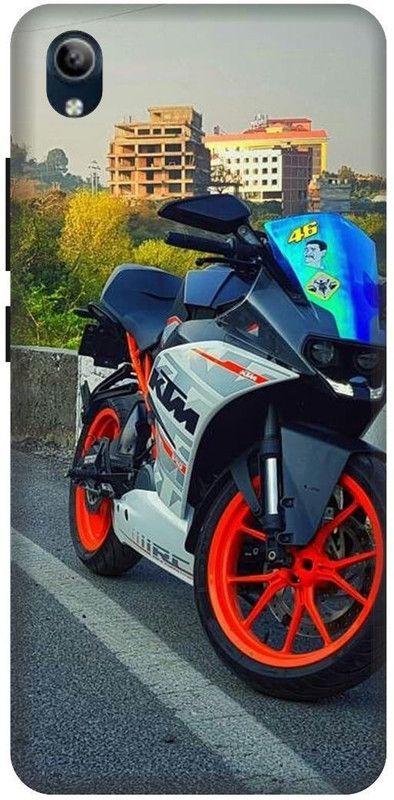 PHONE WALEY.COM Back Cover for VIVO Y90 , VIVO 1908 ,KTM BIKE,BULLET Printed back cover  (Orange, Hard Case, Pack of: 1)