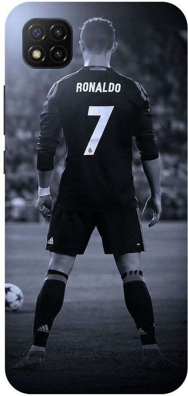 THE NARAYANA COLLECTIONS Back Cover for POCO C3-RONALDO,FOOTBALL,GAME,SPORTS  (Multicolor, Hard Case, Pack of: 1)