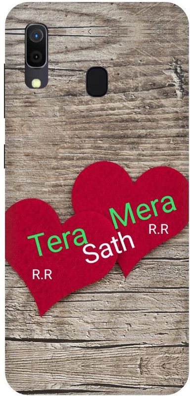 THESTONEWELL Back Cover for SAMSUNG A30 TERA MERA SATH R R DIL HART  (Multicolor, Waterproof, Pack of: 1)