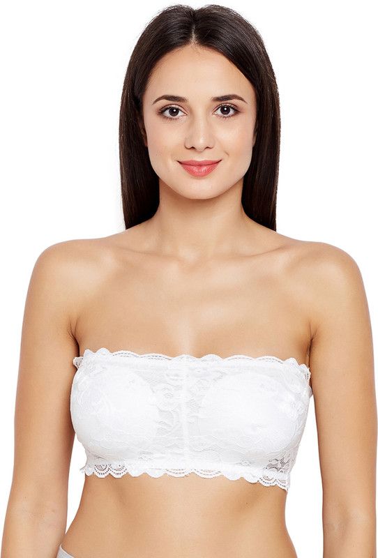 Women Tube Heavily Padded Bra  (White)