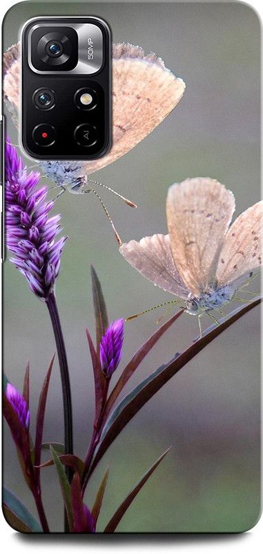 GRAFIQE Back Cover for POCO M4 Pro 5G BUTTERFLY, BEAUTIFUL BUTTERFLIES, TREE, GLITTER  (Multicolor, Shock Proof, Pack of: 1)