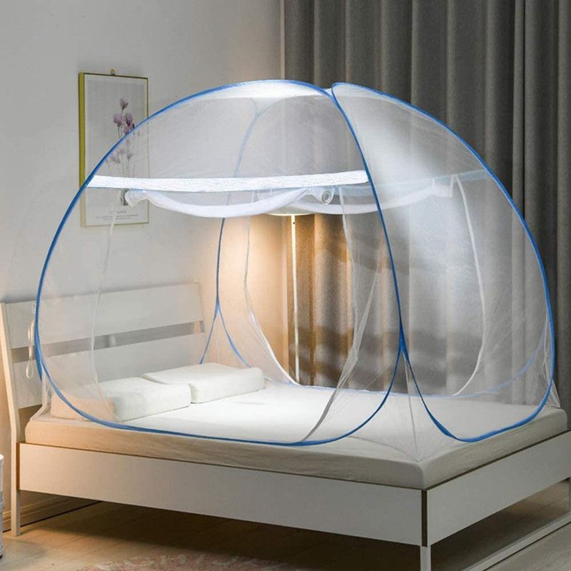 Beladiya Cotton Adults Washable 24/sxzafcv/sdxv Mosquito Net  (White, Bed Box)