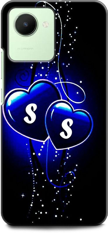 WallCraft Back Cover for Realme C30, RMX3581 S S, S LOVES S, S NAME, ALPHABET, SS LOVE, HART, BLUE  (Multicolor, Dual Protection, Pack of: 1)