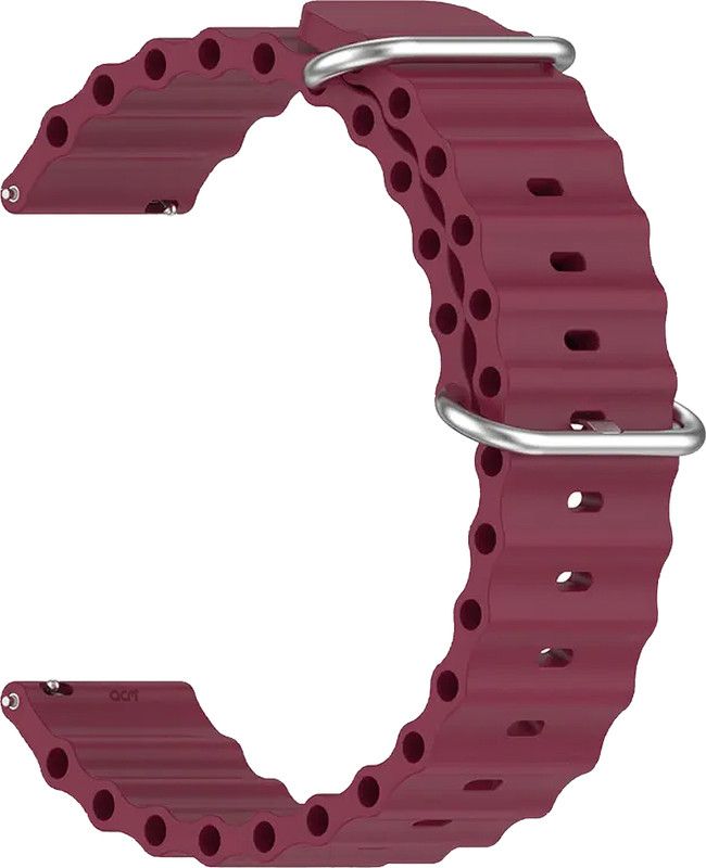 ACM Watch Strap Silicone Smart for Tagg Verve Engage Lite Smartwatch Belt Purple Smart Watch Strap  (Purple)