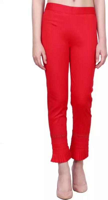 KP PLUSH Red Jegging  (Solid)