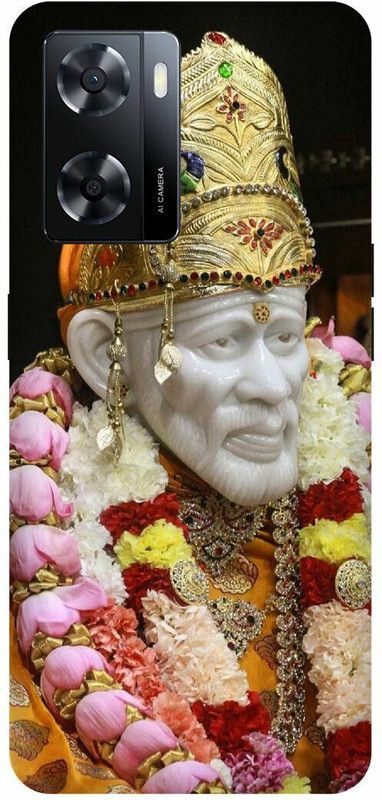 Dimora Back Cover for OPPO A 57e, SAIBABA SAINATH SHIRDIK SAIBABA GURU  (Gold, Hard Case, Pack of: 1)