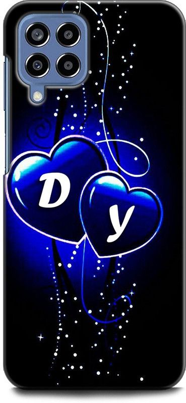 WallCraft Back Cover for SAMSUNG Galaxy M53 5G D Y, D LOVES Y, NAME, ALPHABET, DY LOVE, HART, BLUE  (Multicolor, Dual Protection, Pack of: 1)