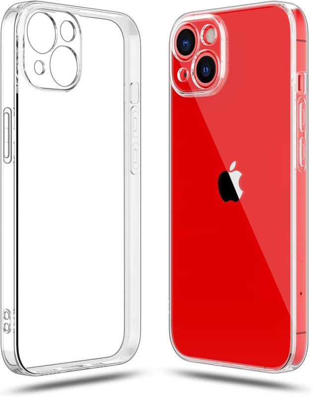 Spinzzy Back Cover for iPhone 14 Plus  (Transparent, Camera Bump Protector, Pack of: 1)