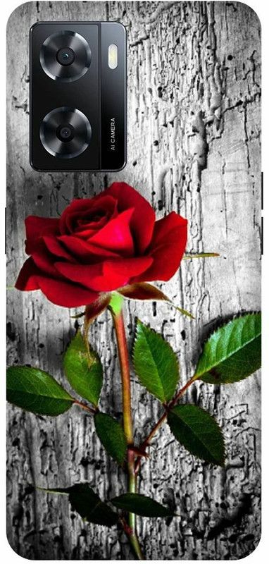Dimora Back Cover for OPPO A 57e, FLOWERSROSE COLURFULLRED PINKROSE WHITEROSE  (Red, Hard Case, Pack of: 1)