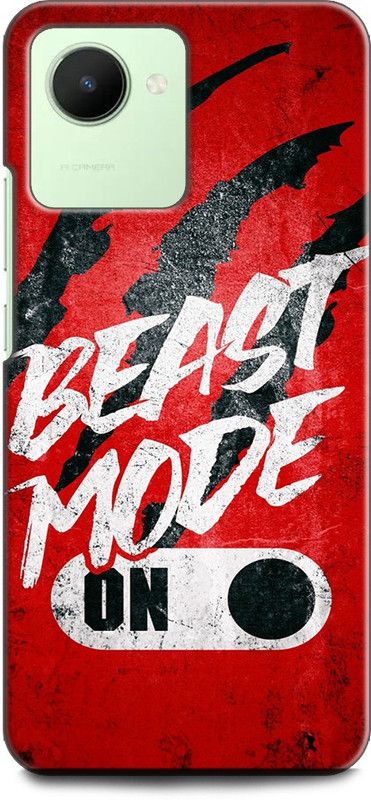 WallCraft Back Cover for Realme C30, RMX3581 BEAST MODE ON, MOTIVATION, INSPIRATION, POSITIVE  (Multicolor, Dual Protection, Pack of: 1)