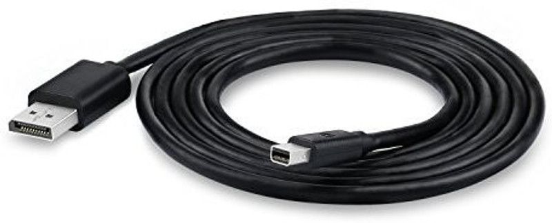 ANDTRONICS Thunderbolt Cable 1.8 m DP Male to DP Male Cable Adapter  (Compatible with Computer, HDTV, Black, One Cable)