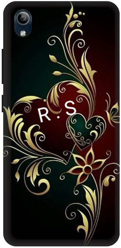 PHONE WALEY.COM Back Cover for VIVO Y91i , VIVO 1820 ,RS, R LOVES, S NAME, RS Love Printed  (Black, Hard Case, Pack of: 1)