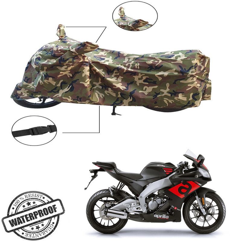 AUTO INNOVATION Two Wheeler Cover for Aprilia  (Green, Multicolor)