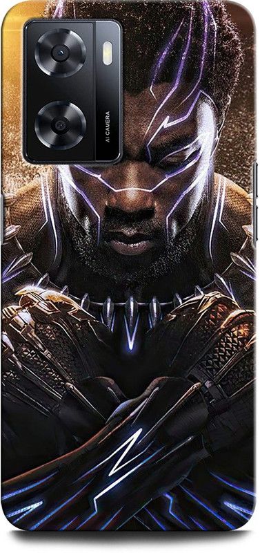 GRAFIQE Back Cover for OPPO A57 New BLACKPHANTER, BLACKPHANTERMASK, AVENGER, MARVEL, SUPERHERO  (Multicolor, Shock Proof, Pack of: 1)