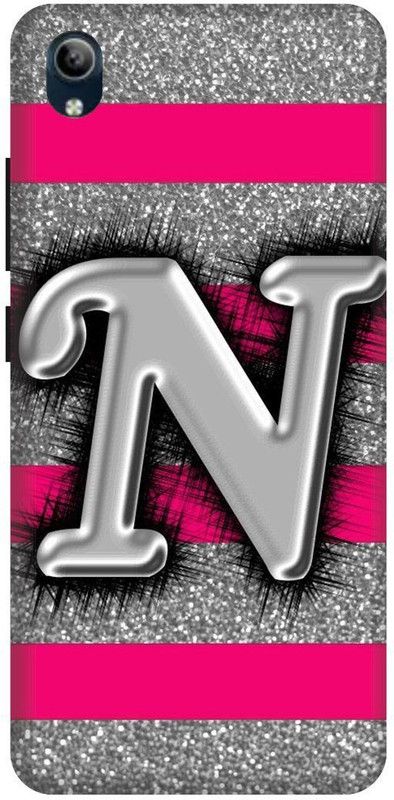 PHONE WALEY.COM Back Cover for VIVO Y91i , VIVO 1820 ,N letter,N name N word , Printed Back Cover  (Pink, Hard Case, Pack of: 1)
