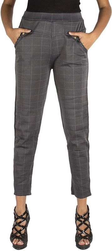 Grey Jegging  (Checkered)