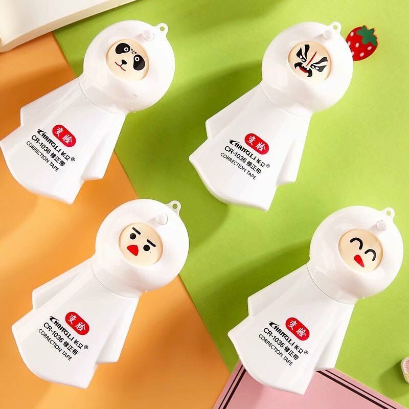 nihit CR-1036 5 mm Change Face cute creative kids correction tape 5mm x 18m, 5 mm Correction tape  (Set of 1, White)