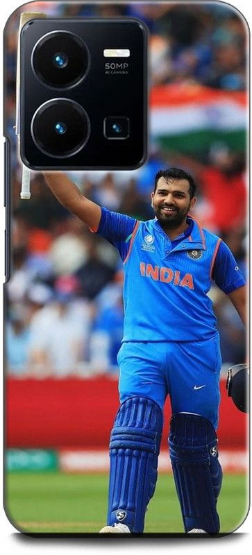 WallCraft Back Cover for Vivo Y35, V2205 ROHIT SHARMA, INDIA, PLAYER, CRICKETER  (Multicolor, Dual Protection, Pack of: 1)