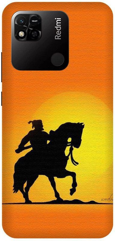 Dimora Back Cover for REDMI 10A, SHIVAJI REDMI 10AATRAPATI MAHARAJ  (Orange, Hard Case, Pack of: 1)