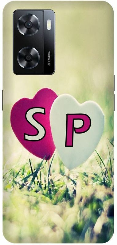 Dimora Back Cover for OPPO A 57e, S LOVES P NAME S NAME P LETTER ALPHABET S LOVE P NAME  (Multicolor, Hard Case, Pack of: 1)