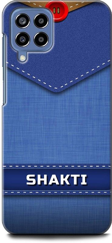 WallCraft Back Cover for SAMSUNG Galaxy M33 5G SHAKTI NAME, S LETTER, BLUE, JEANS, ALPHABET, DESIGN  (Multicolor, Dual Protection, Pack of: 1)