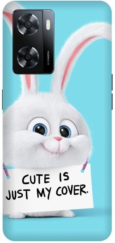 Dimora Back Cover for OPPO A57 ,TEEDY CUTE JUST MY COVER IT  (Blue, Hard Case, Pack of: 1)