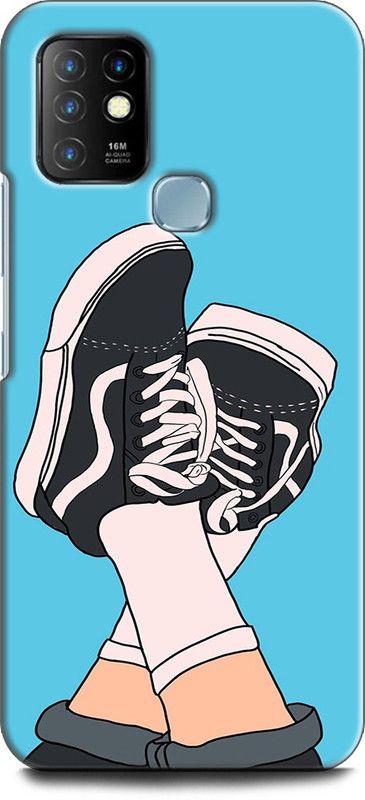 WallCraft Back Cover for Infinix Hot 10 VANS, SHOES, BLUE, ABSTRACT, TEXTURE, ANIME  (Multicolor, Dual Protection, Pack of: 1)