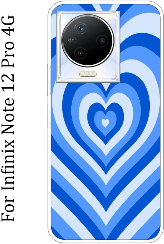 BeauCase Back Cover for Infinix Hot 12 Pro 4G  (Blue, Grip Case, Silicon, Pack of: 1)