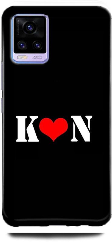 Afterglow Back Cover for Vivo V20 K N, K LOVES N, NAME, LETTER, ALPHABET, KN LOVE, HART  (Multicolor, Shock Proof, Pack of: 1)