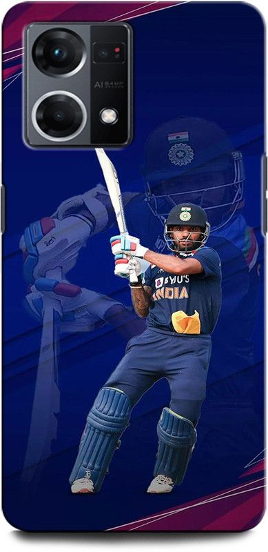 INTELLIZE Back Cover for OPPO F21 Pro 4G SHIKHAR DHAWAN, SPORTS, CRICKET  (Multicolor, Hard Case, Pack of: 1)
