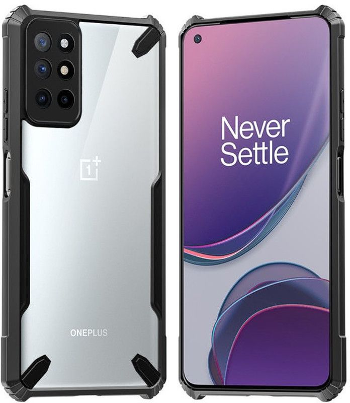 ZIVITE Back Cover for OnePlus 9R  (Black, Pack of: 1)