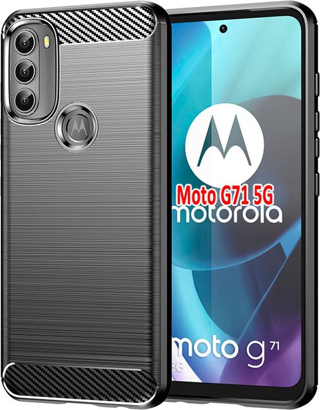 Velfo Back Cover for Motorola Moto G51 (5G)  (Black, Silicon, Pack of: 1)