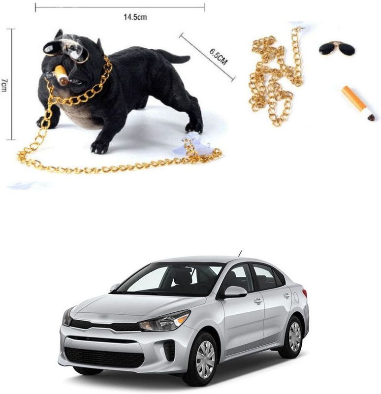 PRTEK Cute Sleeping Dog for Car, Home Interior, Office Work Table Designs 10 Decorative Showpiece - 8 cm  (Brass, Multicolor)