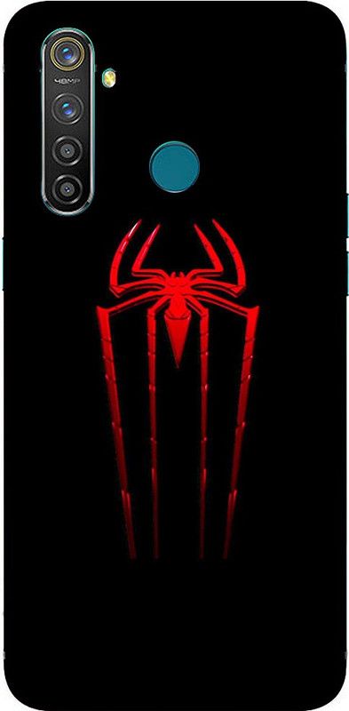METOO Back Cover for Oppo Realme 5 Pro, Spider, Makadi Design Printed Back Cover Print : 87  (Multicolor, Dual Protection, Silicon, Pack of: 1)