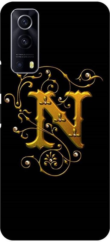 THE NARAYANA COLLECTIONS Back Cover for IQOO Z3- V2073A-N,GOLDEN,LATTER,NAME,LOVE  (Multicolor, Hard Case, Pack of: 1)