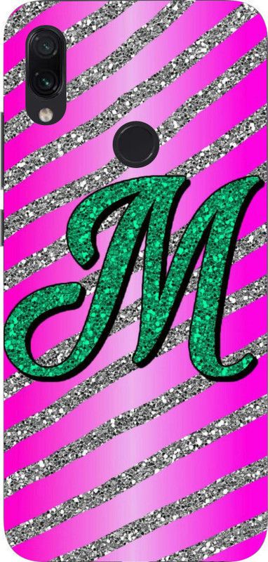 LIKELOOK Back Cover for Mi Redmi Note 7 Pro ( M letter, M Love, M name )  (Multicolor, Shock Proof, Pack of: 1)