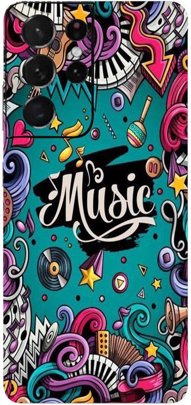 LAMHA Samsung S21 Ultra, samsung s21 ultra Mobile Skin  (Ultra Super Music With High Matte Finish.)