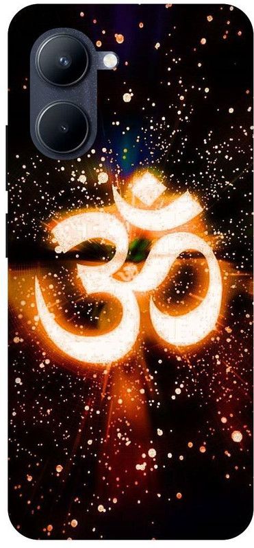 FRONK Back Cover for realme C33, RMX3624, OM, SIGN, LOGO, MAHADEV, SHIV  (Orange, Hard Case, Pack of: 1)