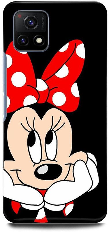 play fast Back Cover for Vivo Y72 5G, V2060 MICKEY, MOUSE, MINNIE, MOUSE, DOLL, TEDDY, LOVE  (Black, Hard Case)