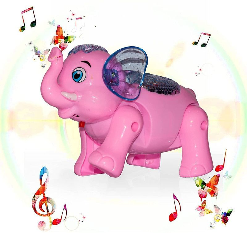 Kuku Toys Elephant Music Toys Moving - Rotating Battery Operated Baby Toddler Toys  (Multicolor)