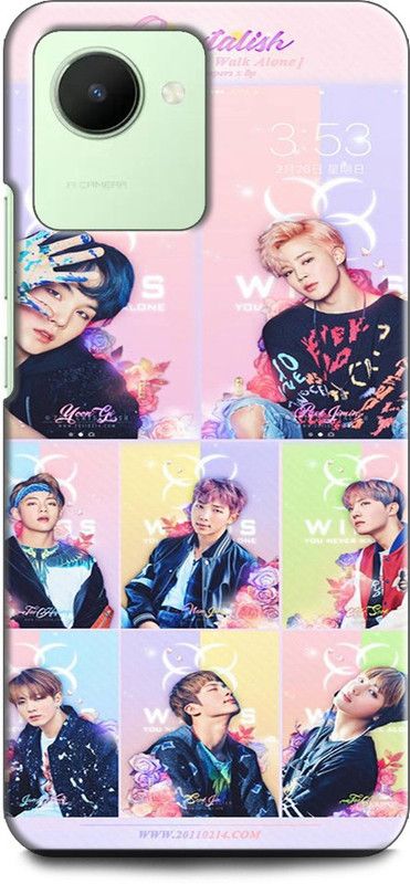 WallCraft Back Cover for Realme C30s, RMX3690 HEARTBEAT, BTS, BANGTAN, BEAT, HEART, KPOP, WORLD  (Multicolor, Dual Protection, Pack of: 1)