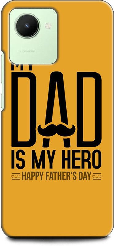 WallCraft Back Cover for Realme C30s, RMX3690 MOTIVATIONAL, INSPIRATION, MY DAD IS MY HERO  (Multicolor, Dual Protection, Pack of: 1)
