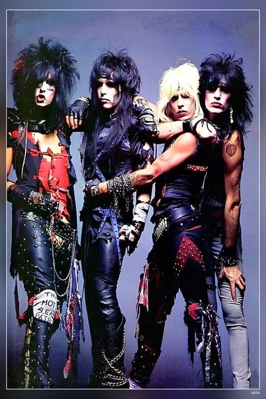 Motley Crue An American Rock Band Nikki Sixx Tommy Lee Vince Neil Mick Mars Matte Finish Poster Paper Print  (18 inch X 12 inch)